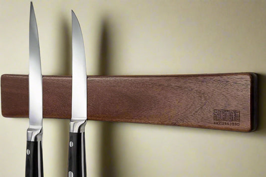 Magnetic Knife Strips, Magnetic Knife Holder for Wall 16 Inch, Acacia Wood Knife Magnetic Strip Use as Knife Bar, Knife Holder for Kitchen Utensil Organizer